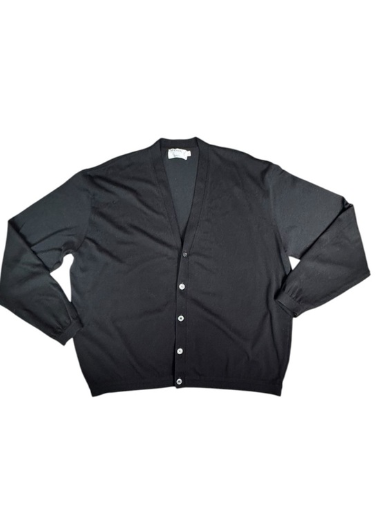 St. Croix Other - St Croix Wool Cardigan XXL Black Button Front Grandpa Core Quiet Luxury USA X78